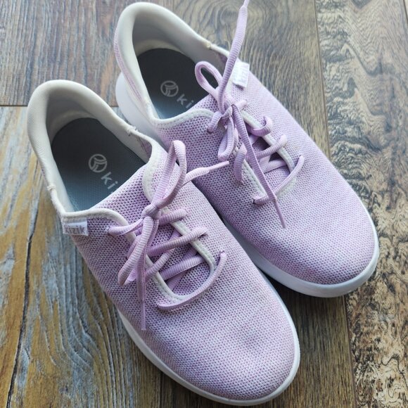 Kizik Madrid Eco Stretch-Knit Hands Free Sneaker Lace-Up Purple - Picture 2 of 11